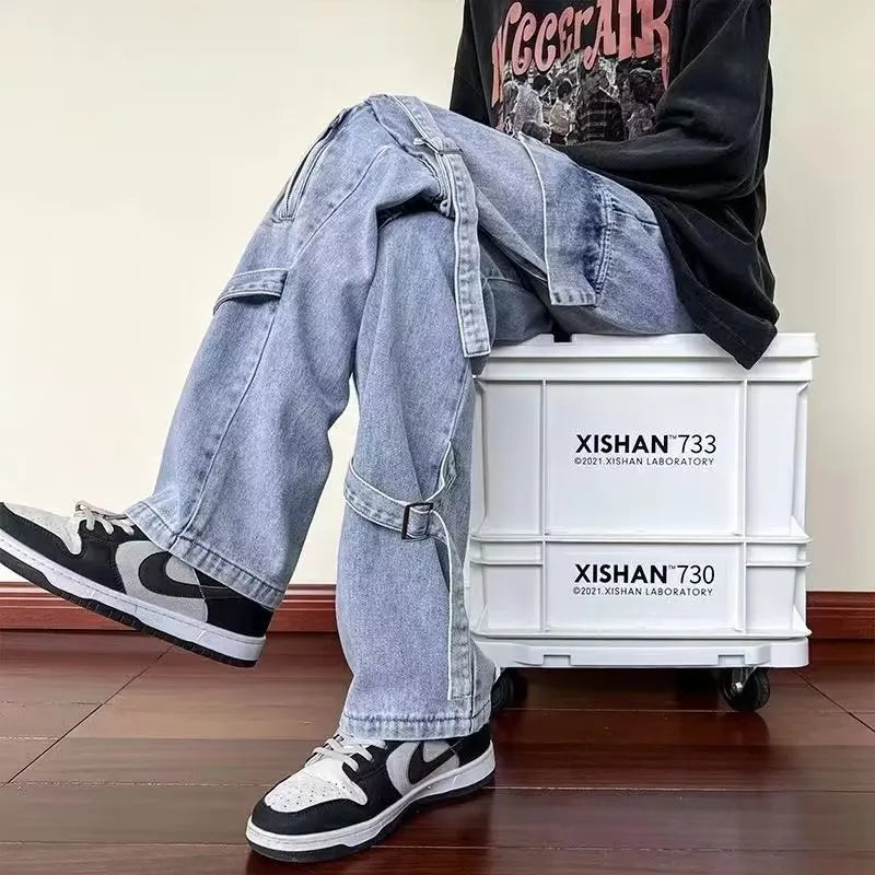 Retro Loose Straight Street Jeans