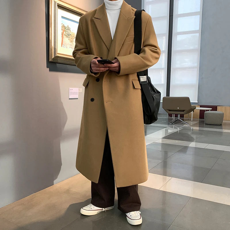 Classic Wool Long Overcoat