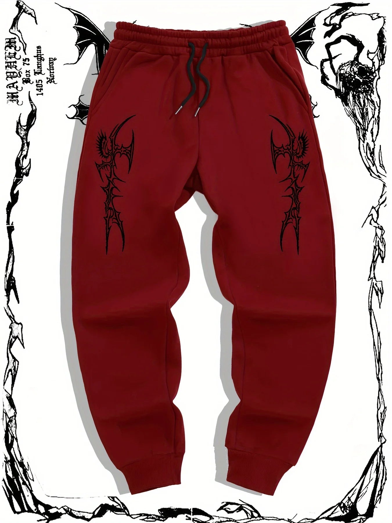 Skull Print Active Comfort Pants