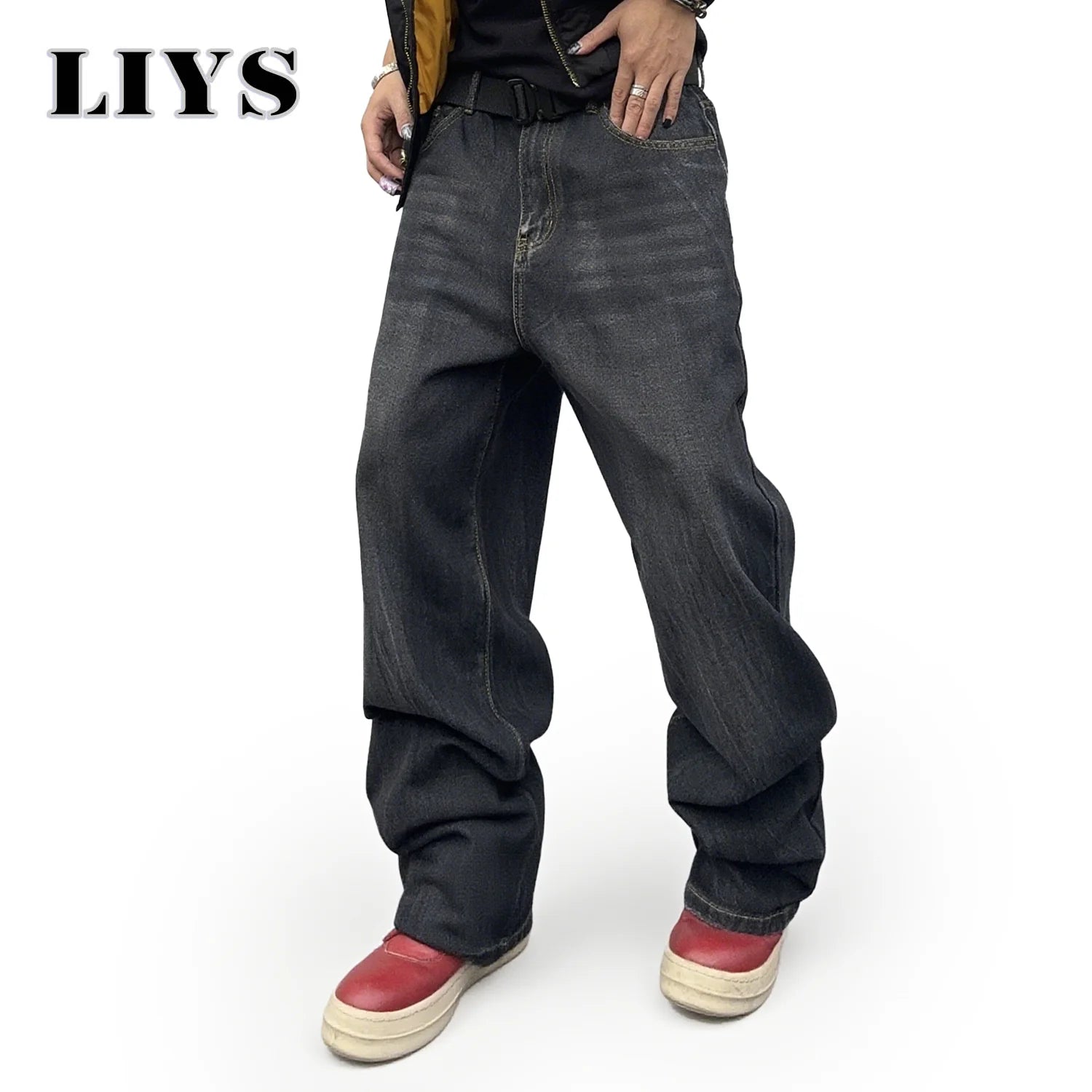 Everyday Classic Black Straight Jeans