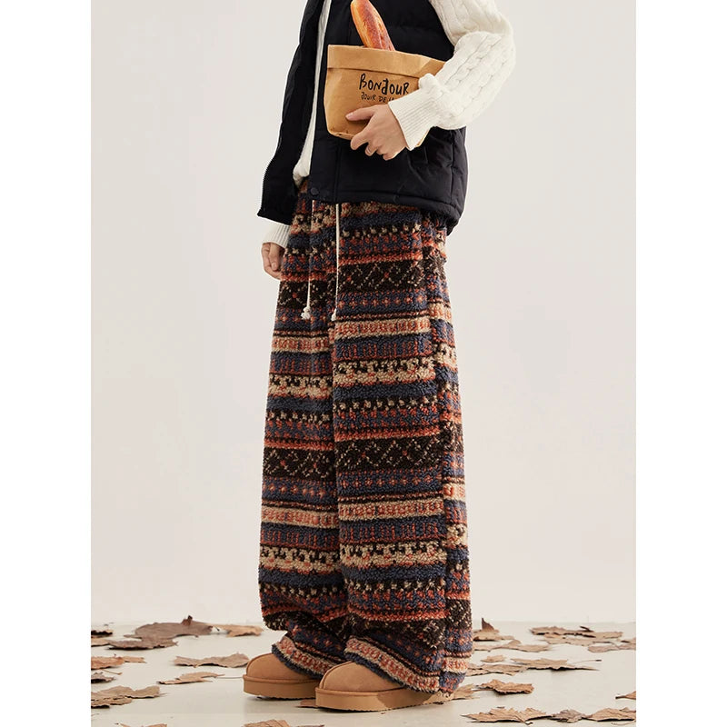 Heritage Fluffy Wide Leg Pants