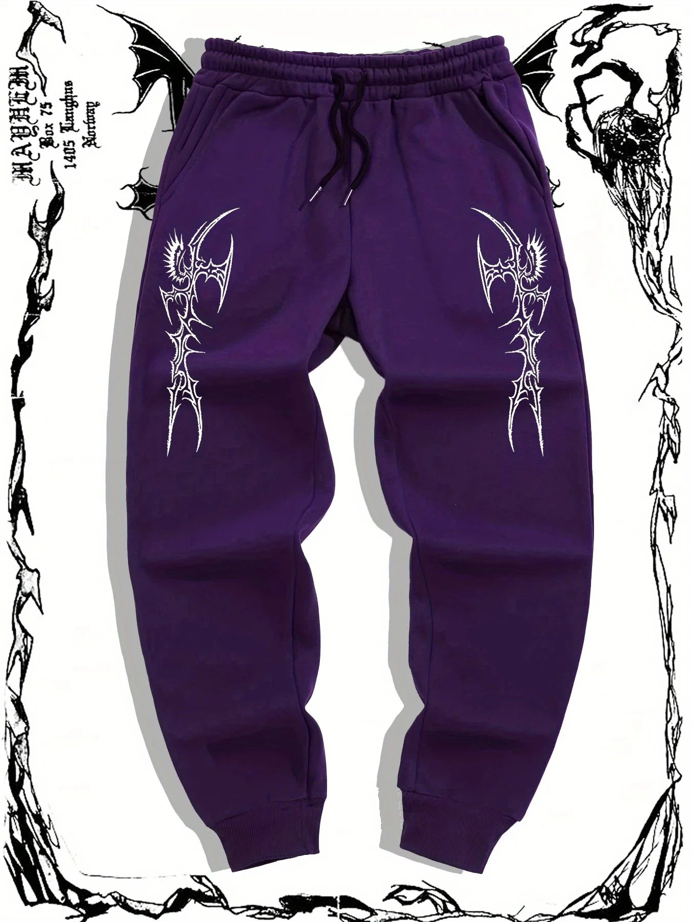 Skull Print Active Comfort Pants