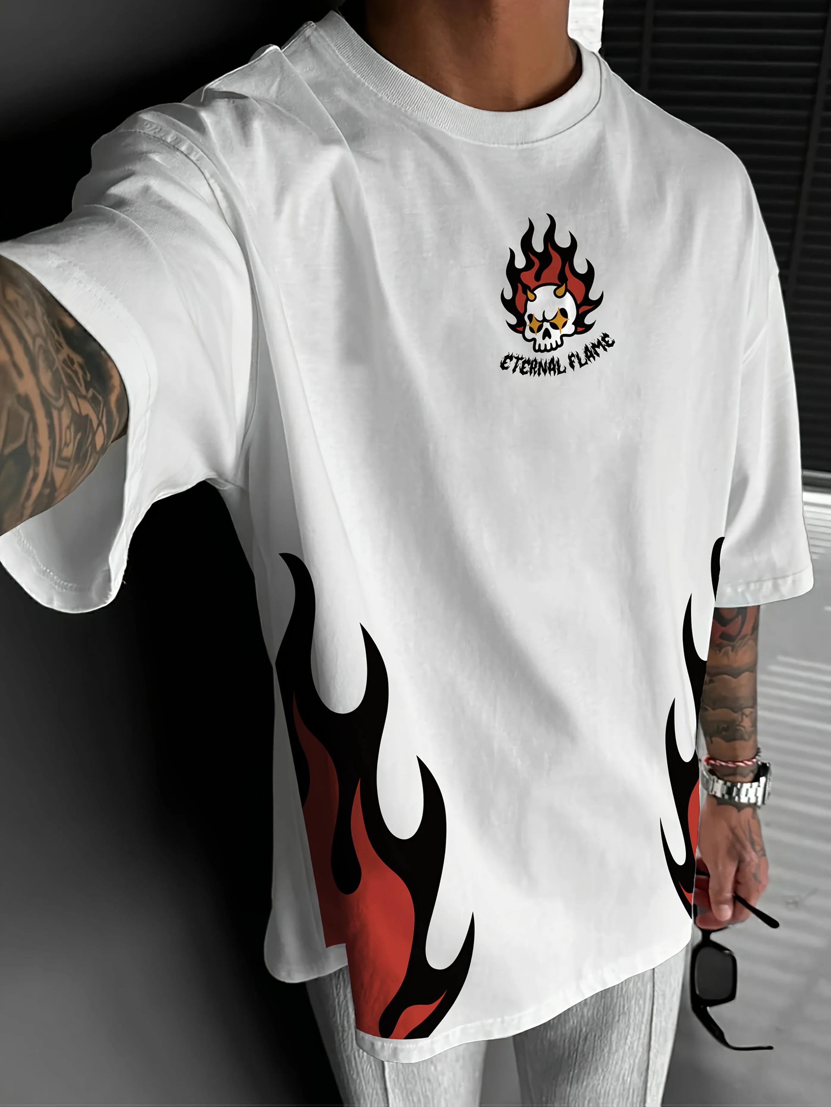 Red Flame Cotton Street Tee