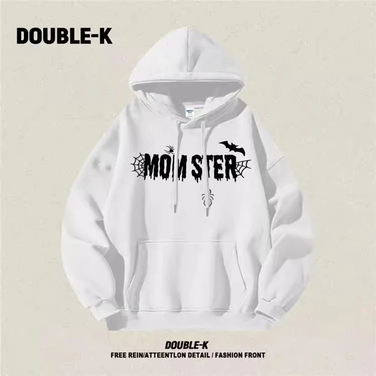 Retro Spider Casual Hooded Sweatshirt