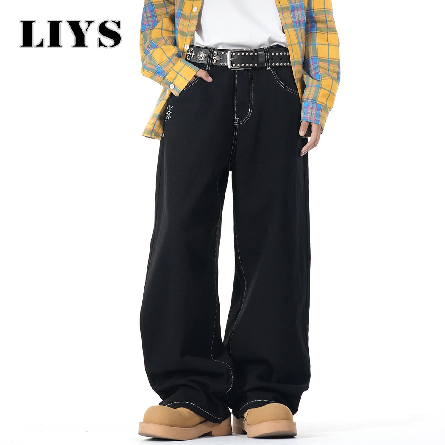 Street Retro Wide Leg Jeans