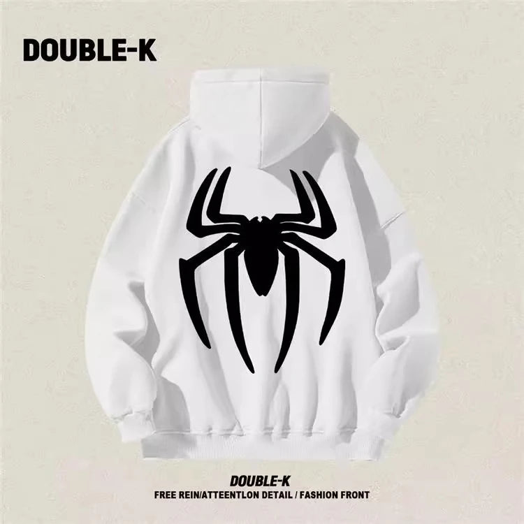 Retro Spider Casual Hooded Sweatshirt