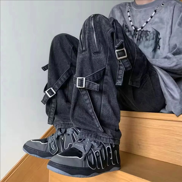 Retro Loose Straight Street Jeans