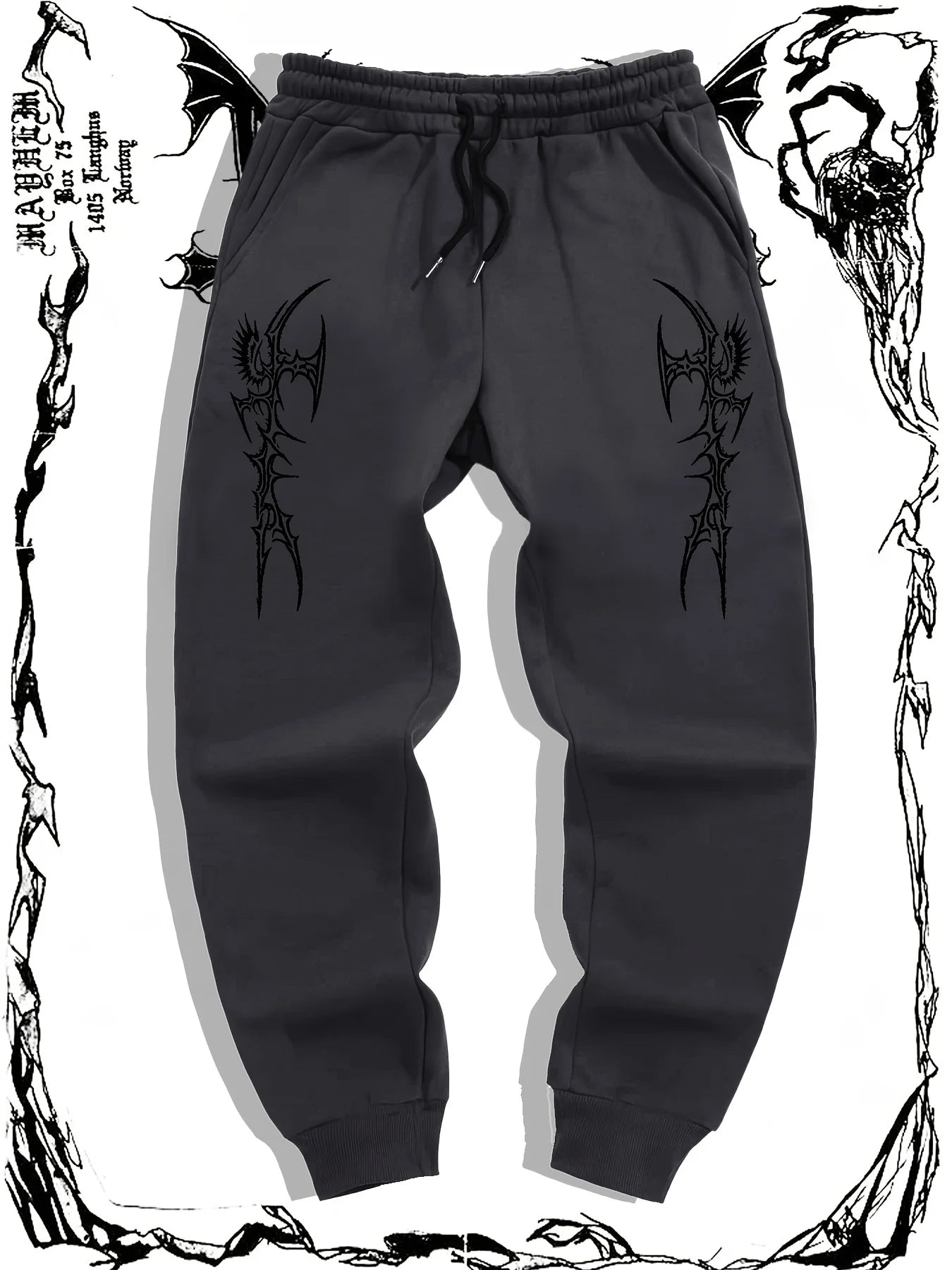 Skull Print Active Comfort Pants