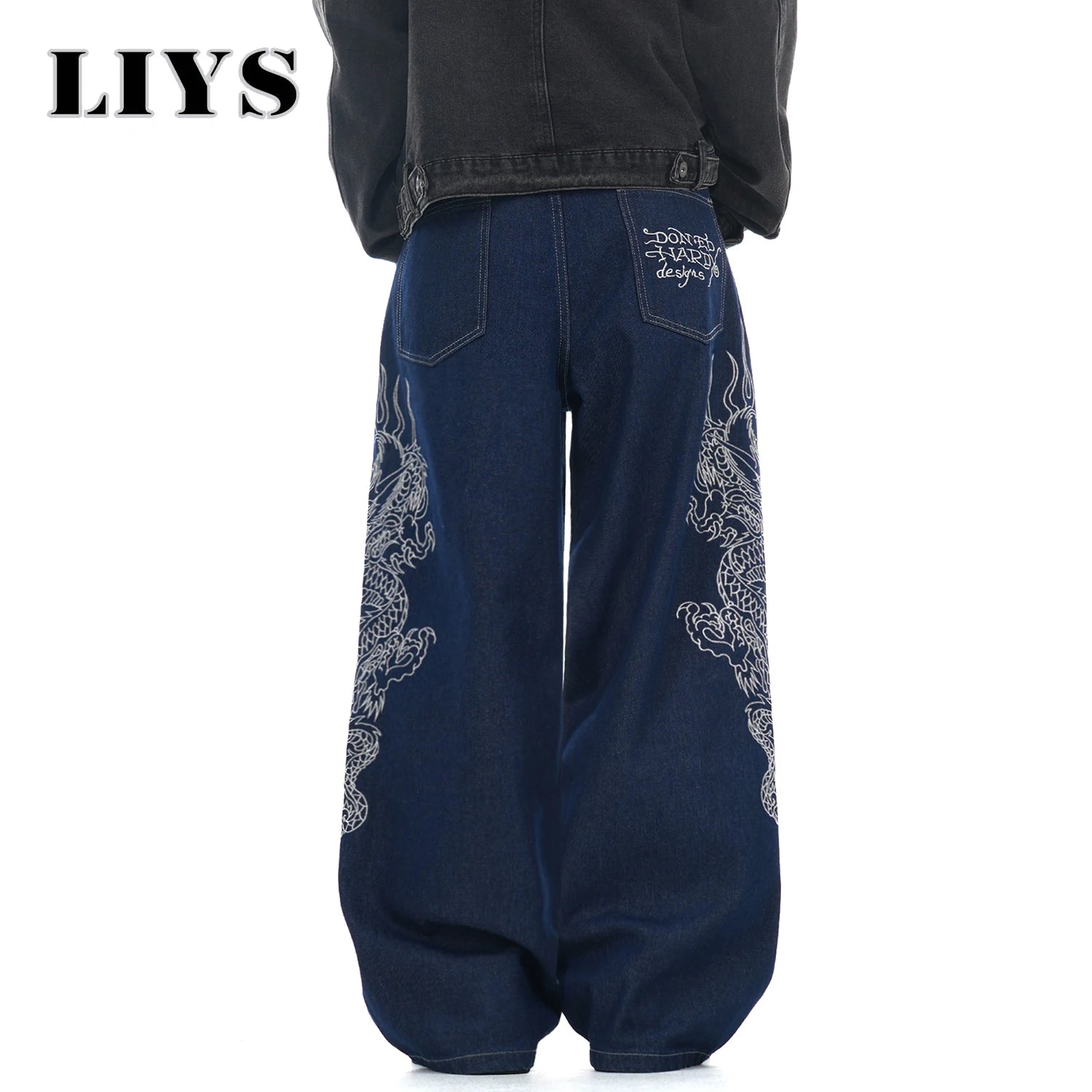 Dragon Wide Leg Denim Jeans