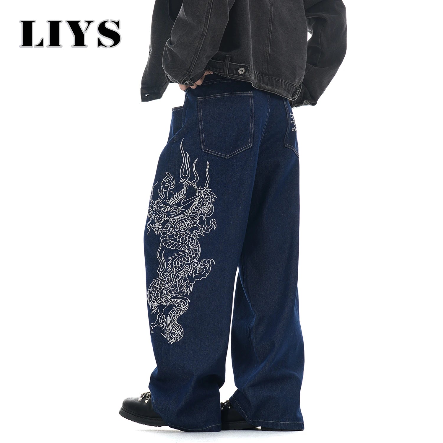 Dragon Wide Leg Denim Jeans