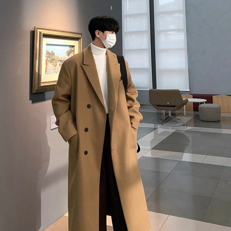 Classic Wool Long Overcoat